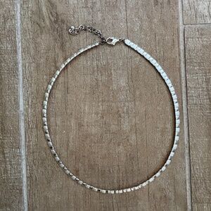 Silver Omega Link Necklace